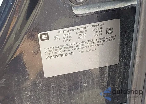 2013 Cadillac Xts Luxury from USA, damaged, VIN 2G61R5S37D9156971